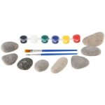 Teddies Malování na kameny/oblázky s barvami se štětci v krabičce 14x15,5x4,5cm – Sleviste.cz