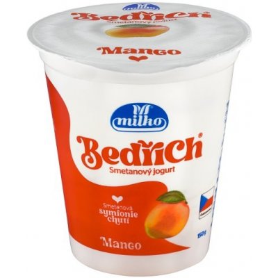 Milko Bedřich smetanový jogurt mango 10% 150 g – Zboží Dáma