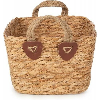 Compactor ručně pletený koš z mořské trávy KOH - S, s madly, 20 x 20 x 14 cm – Zboží Dáma