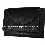 DD Malá kožená peněženka D 919-01 černá – Zboží Mobilmania