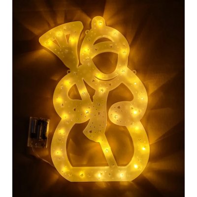 Foxter Svítící LED sněhulák XXL 42 cm teplá bílá – Hledejceny.cz