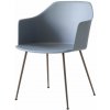 Jídelní židle &Tradition Rely HW33 s područkami bronzed / light blue