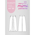 Dámský střih na kalhoty s rozparkem Scarlett, el. formát | MIMI patterns - síť XXS - 5XL (A4) domácí tisk – Sleviste.cz
