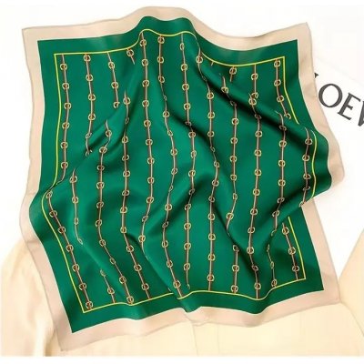 White orchid hedvábný šátek smaragdově zelený v dárkovém balení – Hledejceny.cz