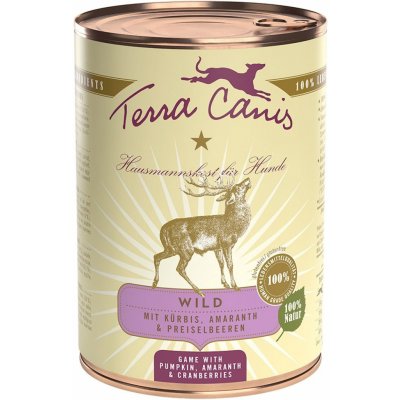 Terra Canis se zvěřinou, dýní, amarantem a brusinkami 12 × 400 g