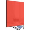Tabule Glasdekor Magnetická skleněná tabule 120 x 90 cm červeno-oranžová