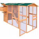 vidaXL Kurník dřevěný 295 x 163 x 170 cm – Sleviste.cz