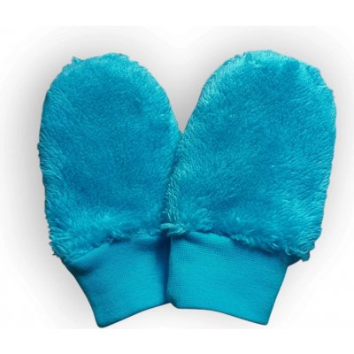 Esito Kojenecké zimní rukavice Minky Turquoise tyrkysová – Zboží Dáma