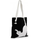 Textilní taška bavlněná kočka 34x39 cm - 2 černá jednostranný – Zboží Mobilmania