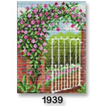 Stoklasa Vyšívací předloha obrázek na vyšívání 70246 1939 tajná zahrada růžové květiny 18x24cm