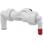ALCA Dvojité kolínko G 1" × Ø 8–23 mm pro napojení pračky a sušičky na sifon, se zpětnými klapkami P156Z-G1 – Hledejceny.cz