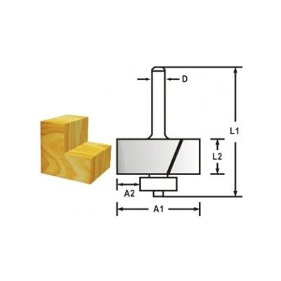 Makita D-48739 - Fréza do dřeva falcovací s ložiskem – Sleviste.cz