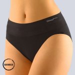 Gina Klasické kalhotky Bamboo širší bok 00035P černá – Zboží Dáma