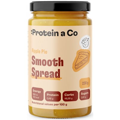 ProteinaCo Ovocná pomazánka bez přidaného cukru jablko–hruška se skořicí, 230 g – Hledejceny.cz