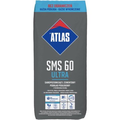 Potěr samonivelační cementový rychleschnoucí gelový Atlas SMS 60 Ultra (3-60mm) – 25 kg – Hledejceny.cz