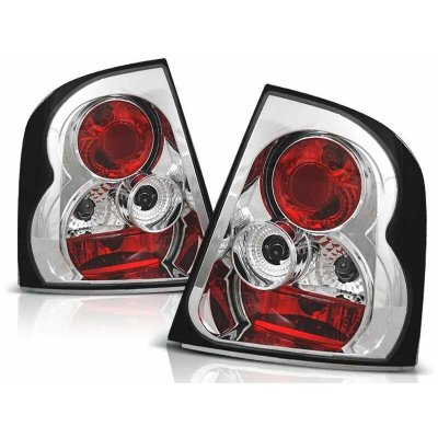 ZADNÍ SVĚTLA, LAMPY ŠKODA OCTAVIA 1 SEDAN, 1996-2000, ČIRÉ, CHROM | Zboží Auto
