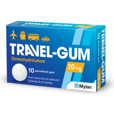 TRAVEL GUM POR 20MG GUM MND 10