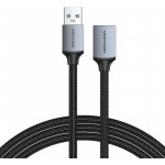 Vention CBLHF Cotton Braided USB 3.0 Type A Male to Female Extension, 1m, šedý – Zboží Mobilmania