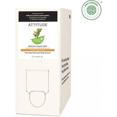 Attitude Čistič na koupelny s vůní citronové kůry Nature+ náhradní kanystr 2 l – Hledejceny.cz