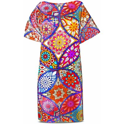 Biju dámské letní pončo s květinovými ornamenty XM-07-1 9001863-1 – Zboží Dáma