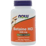 Now Foods Betaine HCI 648 mg 120 kapslí – Hledejceny.cz