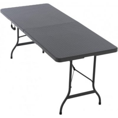 Garthen D70997 Skládací přenosný stůl 180 cm, antracit – Hledejceny.cz