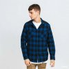 Pánská Košile Urban Classics checked flanell shirt black/blue