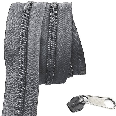 Zip spirálový grafit 5 mm metráž – Zboží Dáma