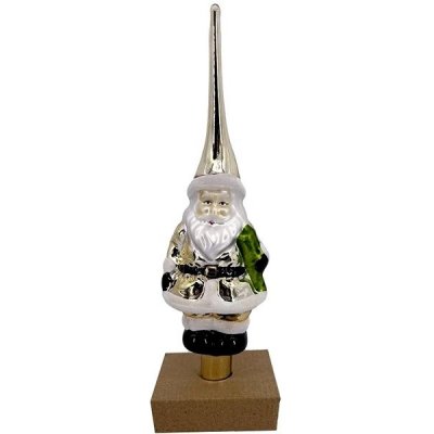 H&L Špička na vánoční stromeček Santa zlaté – Zboží Dáma