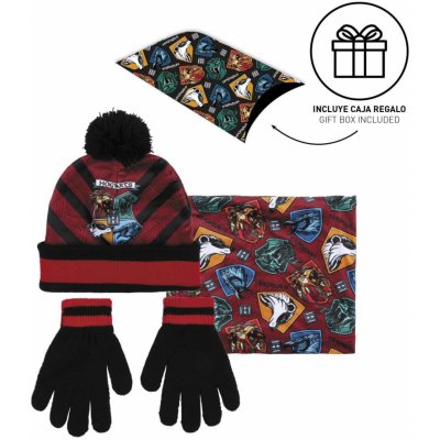 Zimní čepice rukavice a multifunkční šátek Harry Potter Bradavice – Zboží Mobilmania