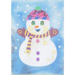 Radost v písku Šablona na pískování sněhulák 1 A4 210 x 297 mm – Sleviste.cz