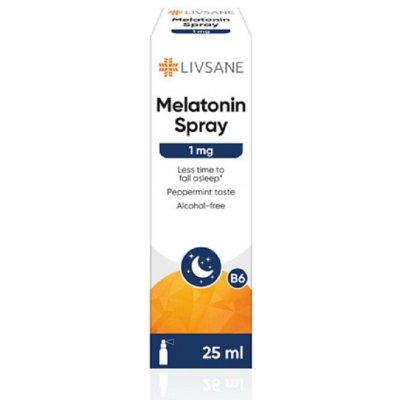 Livsane Melatonin 1 mg + vitamin B6 máta sprej 25 ml – Hledejceny.cz