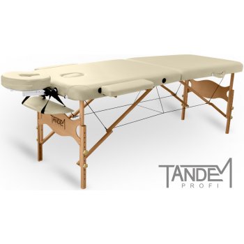 Tandem Skládací masážní stůl Profi W2D krémová 195 x 70 cm 5,5 kg