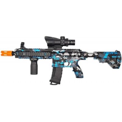 Sunny Blaster M416, útočná puška na vodní gelové kuličky s příslušenstvím, modrá M416-blue – Zboží Mobilmania