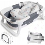 PRIMABOBO Skládací vanička OLA SE STOJÁNKEM vana teploměr polštář ŠEDÁ – Hledejceny.cz