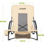 Křeslo VIRTUFIT Foldable Beach Chair Béžové – Hledejceny.cz