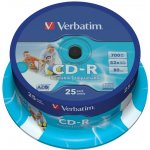 Verbatim CD-R 700MB 52x, printable, jewel, 10ks (43325) – Zbozi.Blesk.cz