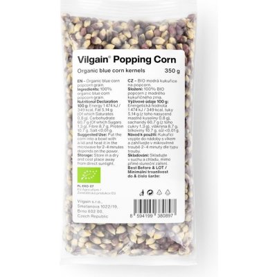 Vilgain Kukuřice na popcorn BIO 350 g