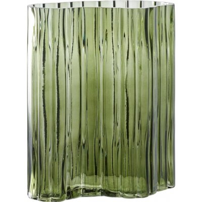 Nordic Living Zelená skleněná váza Grasi 21,5 x 12 cm – Zboží Dáma