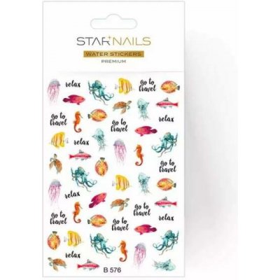 Starnails 3D vodolepky/obtisky PREMIUM B576 – Zboží Mobilmania