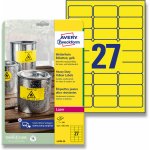 Avery Zweckform L6105-20 Odolné PET etikety 63,5x29,6 mm 540 ks žluté – Sleviste.cz