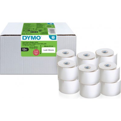 DYMO promo balenie - 12 x štítky na jmenovky, bílý papír, 89x41mm 2234183 – Zboží Živě