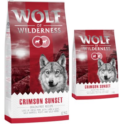 Wolf of Wilderness "Crimson Sunset" jehněčí a kozí 12 kg – Sleviste.cz