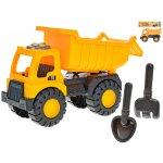 Mikrotrading Auto nákladní sklápěčka 30 cm s lopatkou a hrabičkami 155 cm v sáčku – Zboží Dáma