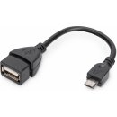 Digitus AK-300309-002-S USB 2.0, OTG, type micro B - A, M/F, 0.2m