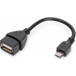 Digitus AK-300309-002-S USB 2.0, OTG, type micro B - A, M/F, 0.2m – Zbozi.Blesk.cz