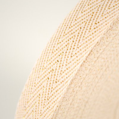 Takoy Bavlněná keprovka s lurexem 2 cm zlatá – Zboží Dáma