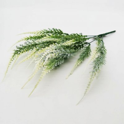 Umělý zápich vřes zeleno-bílý (4 větvičky) – výška 37 cm – Hledejceny.cz