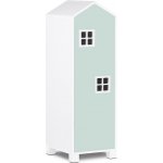 Vingo Dětská skříň domeček 126 cm mentolový – Zboží Dáma