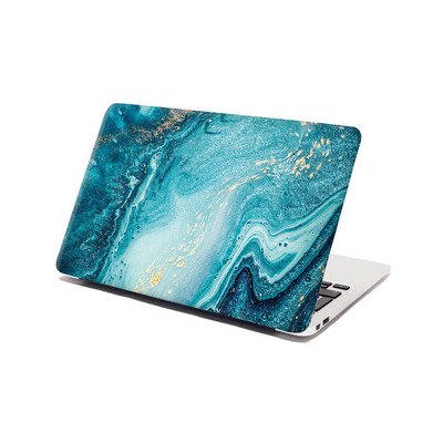 Sablio Samolepka na notebook Modrý pigment - 29x20 cm – Zboží Živě